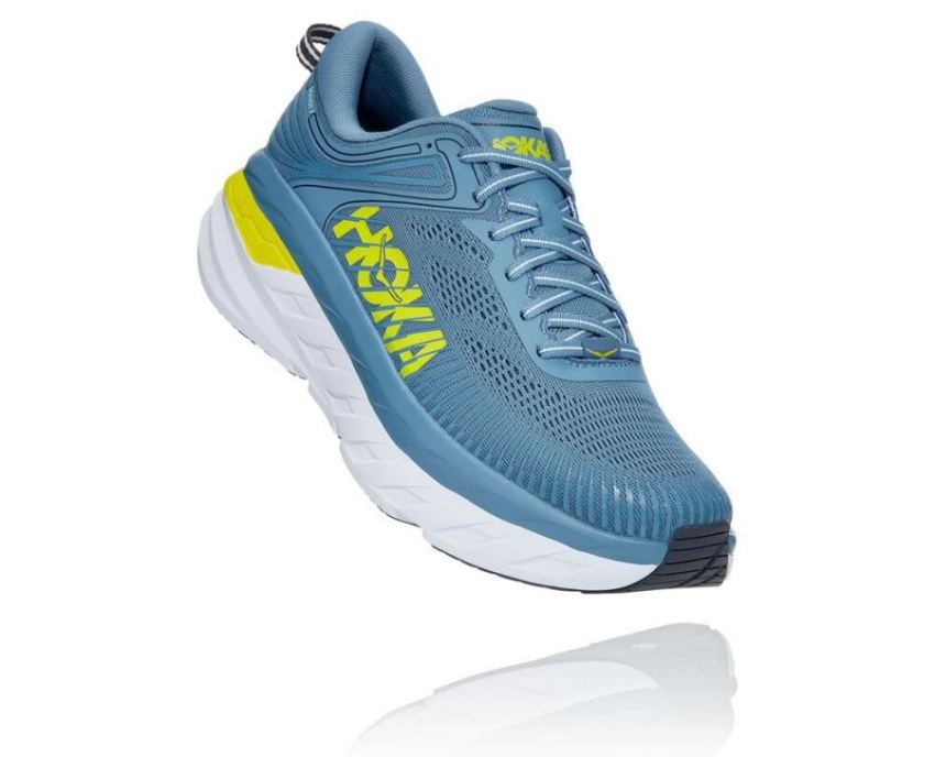 HOKA ONE ONE Bondi 7 for Men Provincial Blue / Citrus