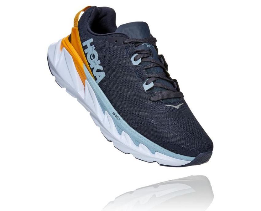 HOKA ONE ONE Elevon 2 for Men Ombre Blue / Saffron - Click Image to Close