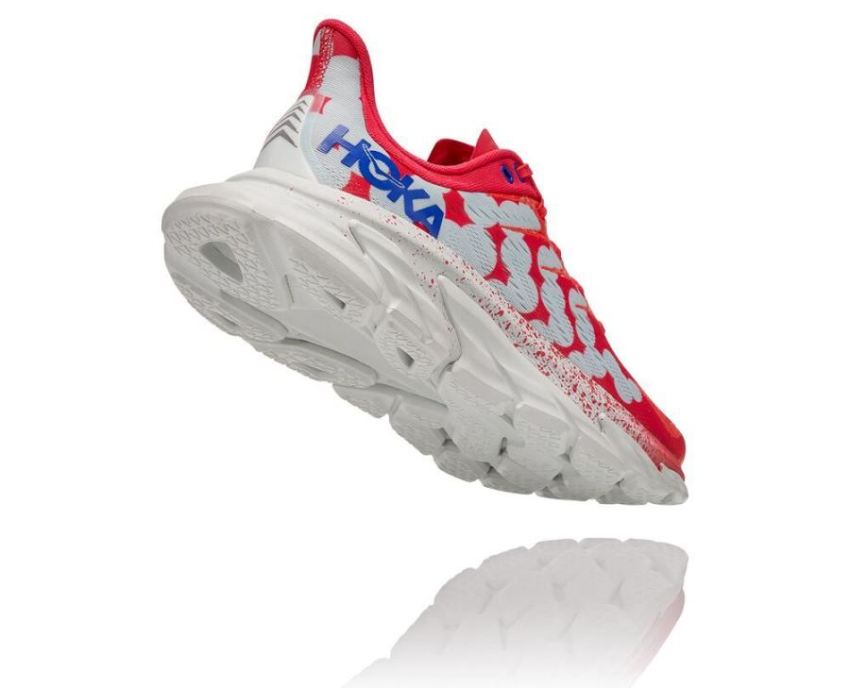 HOKA ONE ONE Clifton Edge Geometric Paradise Pink / Blue Flower