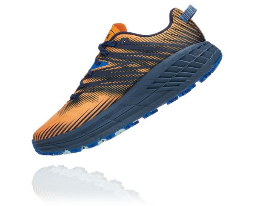 HOKA ONE ONE Speedgoat 4 for Men Saffron / Black Iris