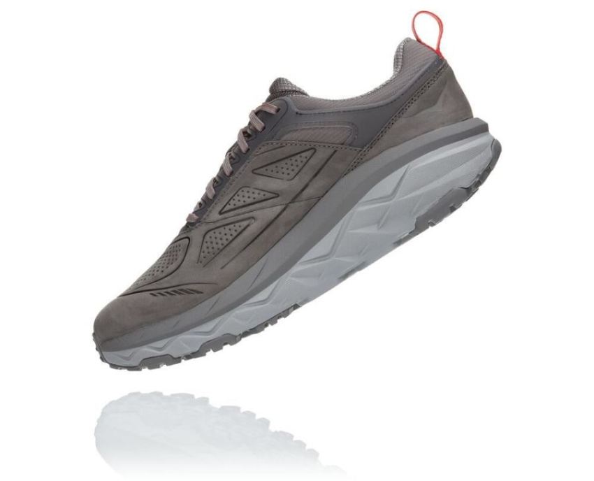 HOKA ONE ONE Challenger Low GORE-TEX for Men Charcoal Gray / Fie