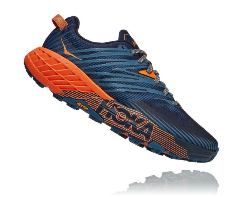 HOKA ONE ONE Speedgoat 4 for Men Real Teal / Persimmon Orange