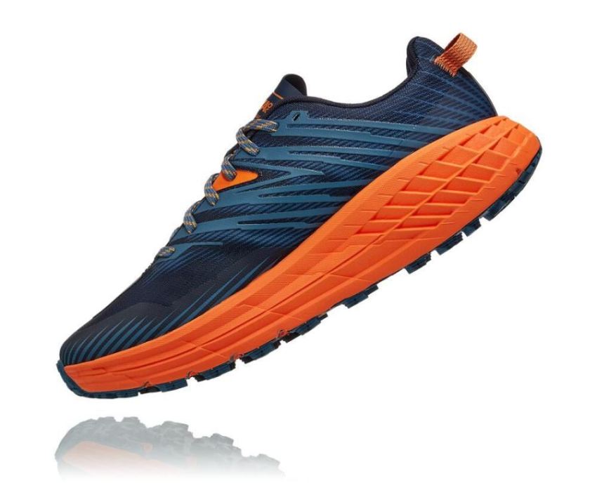 HOKA ONE ONE Speedgoat 4 for Men Real Teal / Persimmon Orange