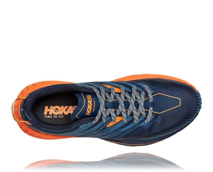 HOKA ONE ONE Speedgoat 4 for Men Real Teal / Persimmon Orange