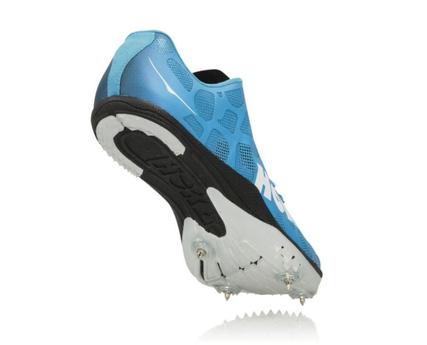 Men's Rocket MD Track Spikes Cyan / White