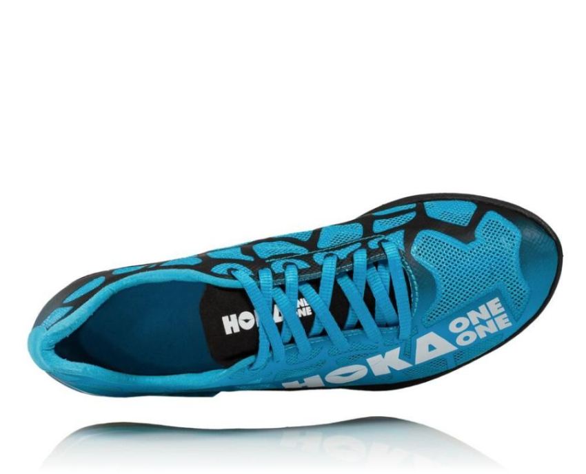 Men's Rocket MD Track Spikes Cyan / White