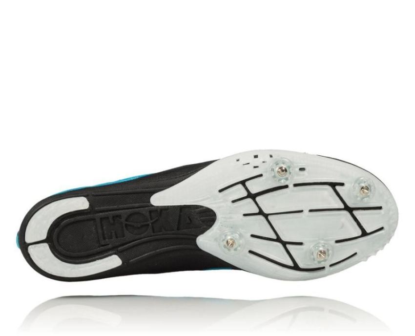 Men's Rocket MD Track Spikes Cyan / White