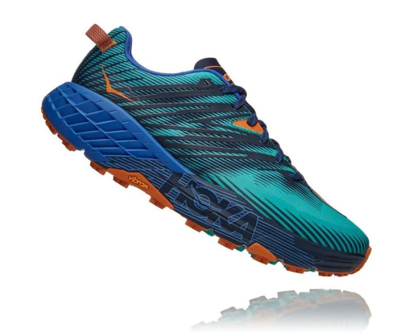 HOKA ONE ONE Speedgoat 4 for Men Atlantis / Dazzling Blue