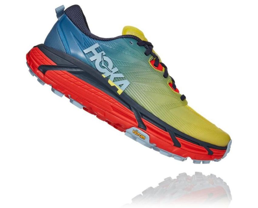 HOKA ONE ONE Mafate Speed 3 for Men Provincial Blue / Fiesta