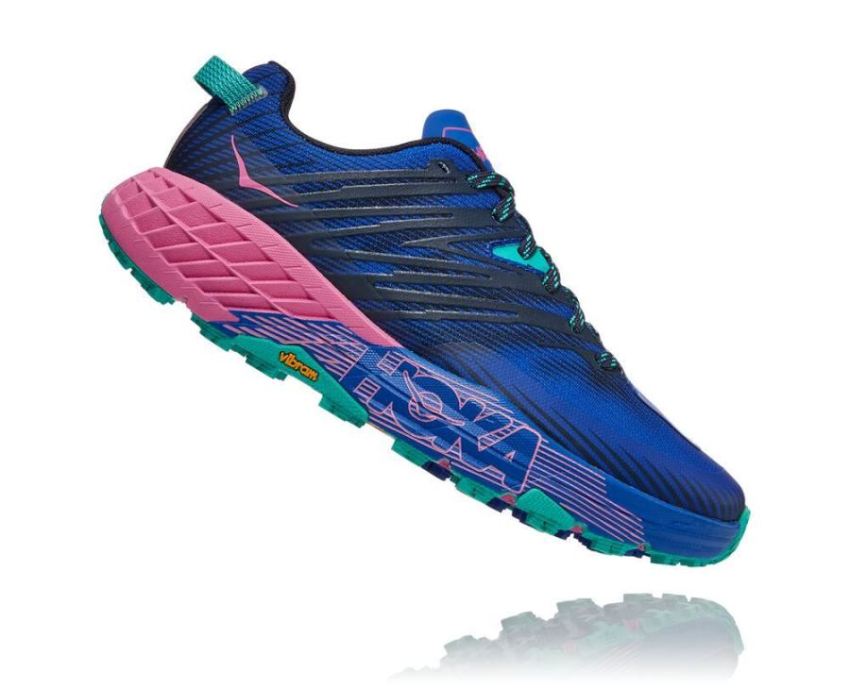 HOKA ONE ONE Speedgoat 4 for Women Dazzling Blue / Phlox Pink