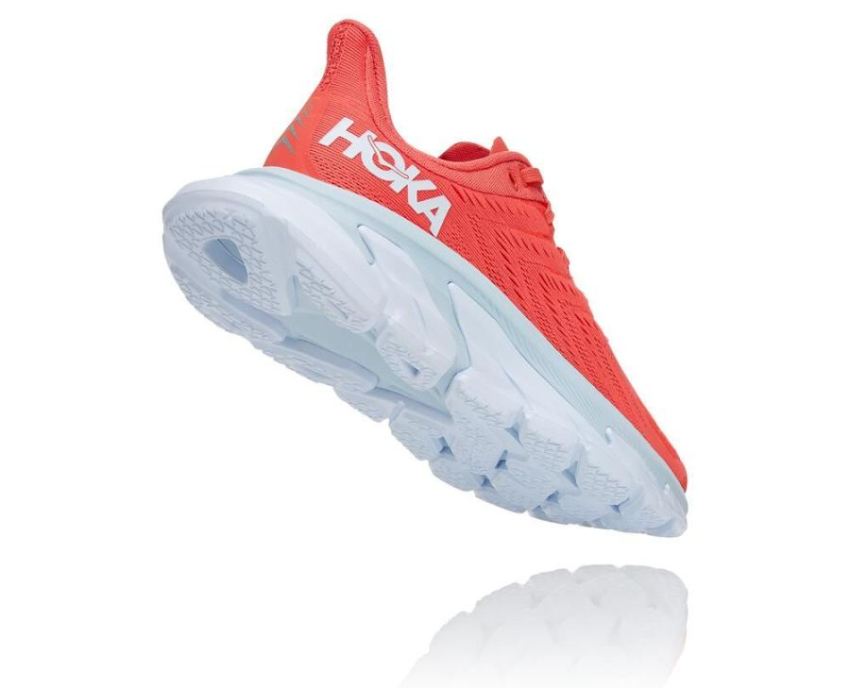 HOKA ONE ONE Clifton Edge for Women Hot Coral / White