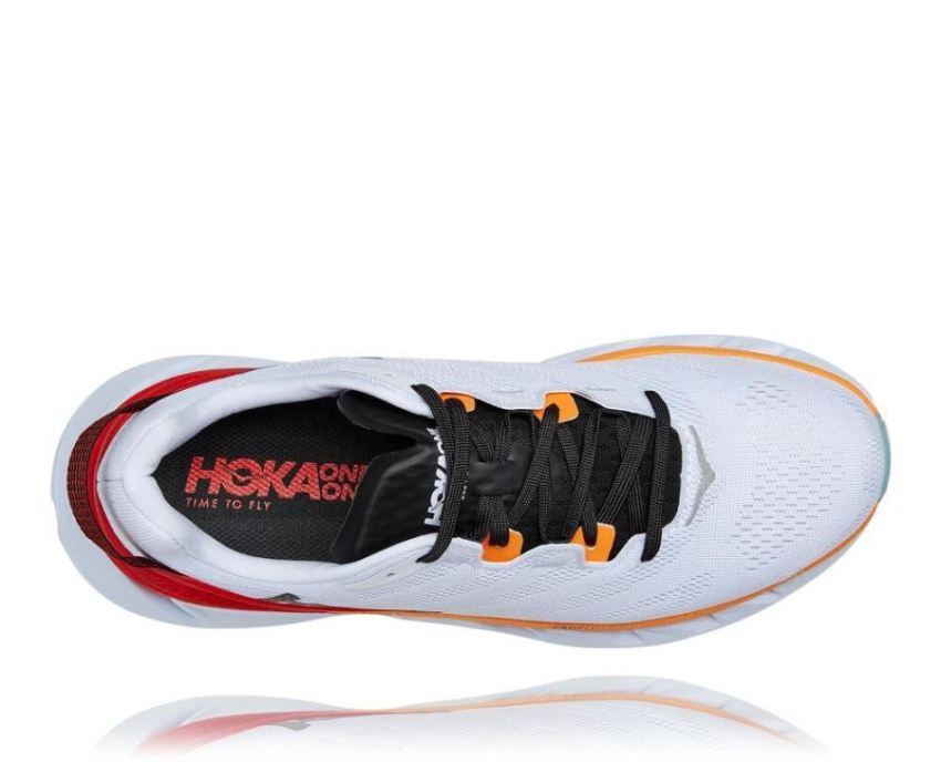 HOKA ONE ONE Elevon 2 for Men White / Blazing Orange