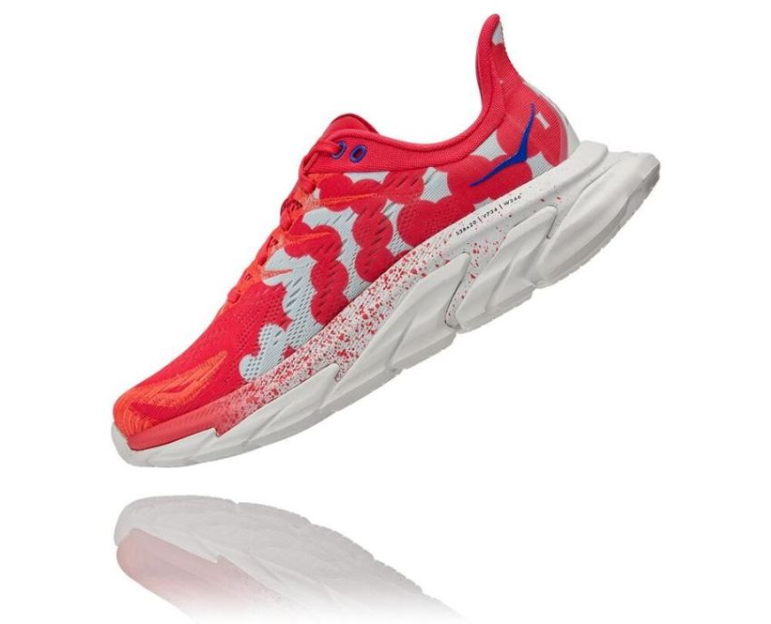 HOKA ONE ONE Clifton Edge Geometric Paradise Pink / Blue Flower