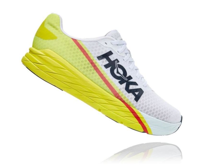 Rocket X All Gender Running Shoe White / Evening Primrose