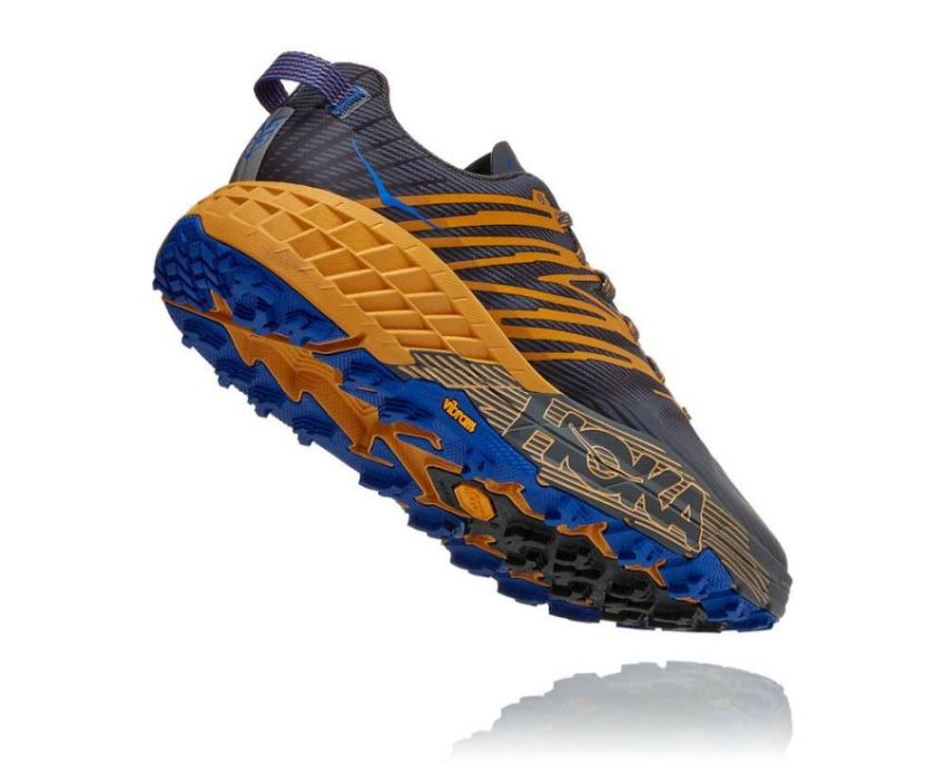 HOKA ONE ONE Speedgoat 4 for Men Castlerock / Golden Yellow