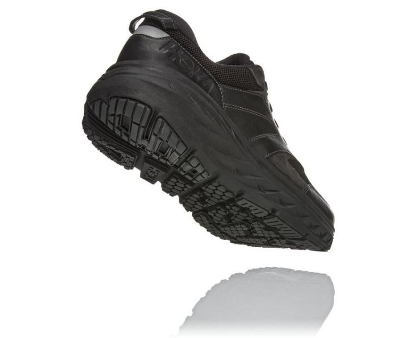 All Gender Bondi Leather Road Running Shoe Black / Raven