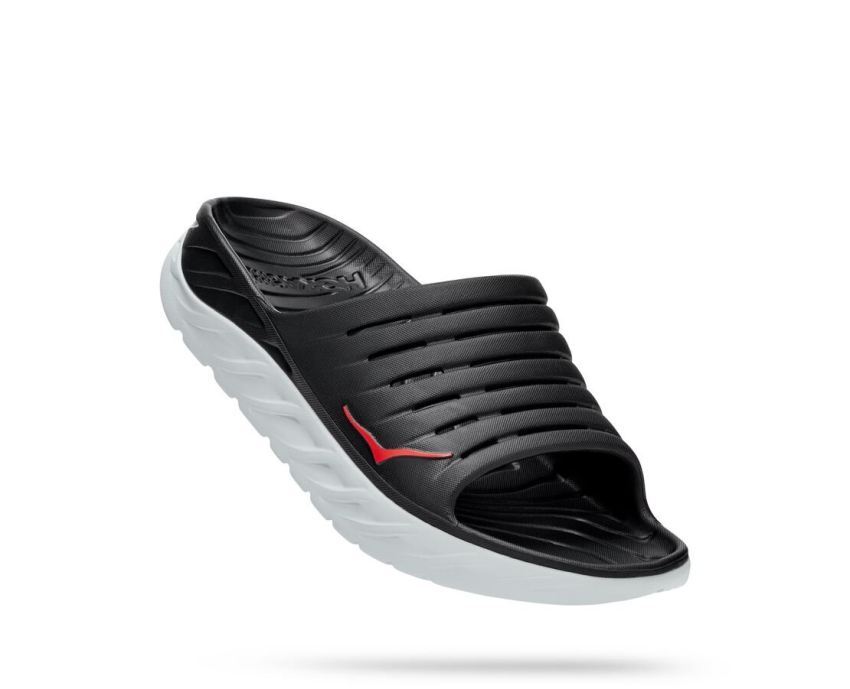 MENS ORA RECOVERY SLIDE BLACK / FIESTA - Click Image to Close