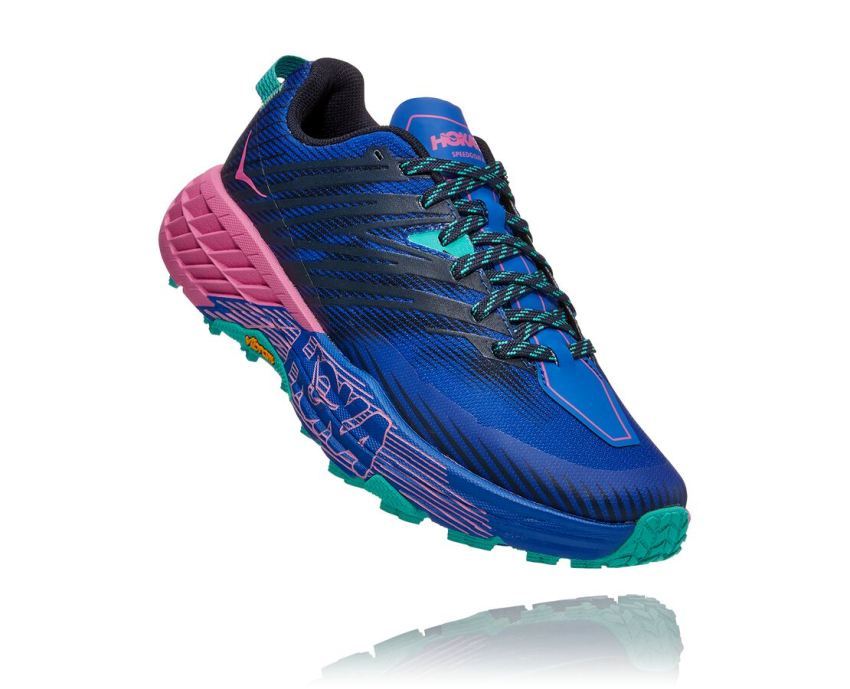 WOMENS SPEEDGOAT 4 DAZZLING BLUE / PHLOX PINK - Click Image to Close