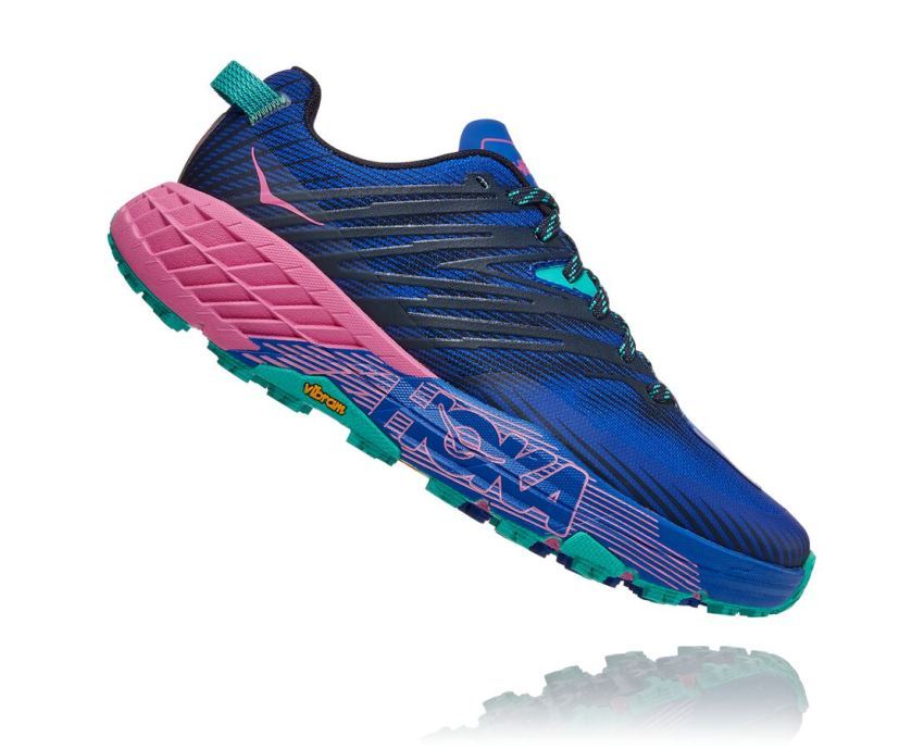 WOMENS SPEEDGOAT 4 DAZZLING BLUE / PHLOX PINK - Click Image to Close
