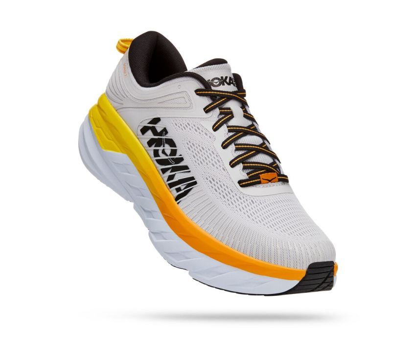 MENS BONDI 7 NIMBUS CLOUD / RADIANT YELLOW - Click Image to Close