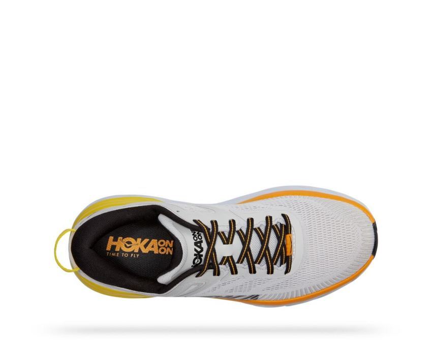 MENS BONDI 7 NIMBUS CLOUD / RADIANT YELLOW - Click Image to Close