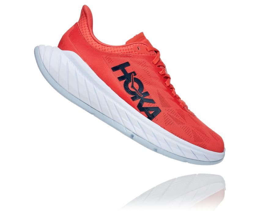 WOMENS CARBON X 2 HOT CORAL / BLACK IRIS