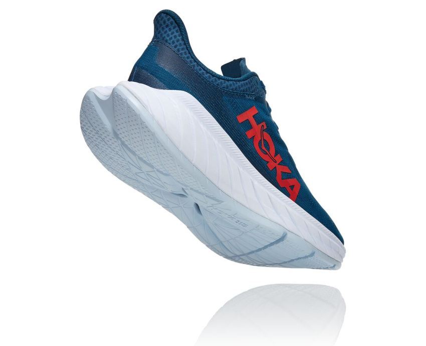 WOMENS CARBON X 2 MOROCCAN BLUE / HOT CORAL - Click Image to Close