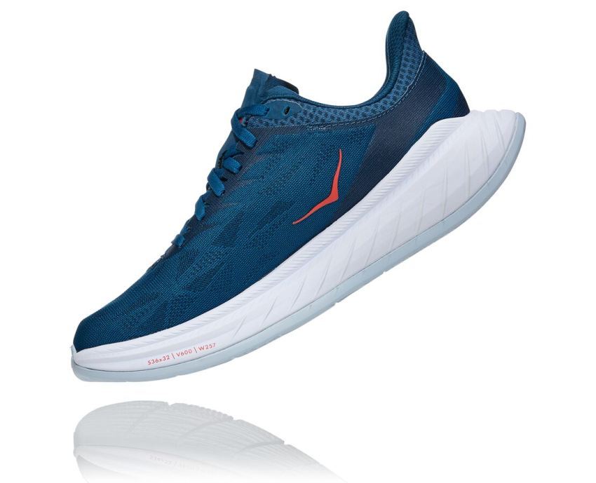 WOMENS CARBON X 2 MOROCCAN BLUE / HOT CORAL - Click Image to Close