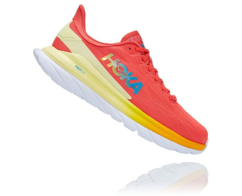 MENS MACH 4 HOT CORAL / SAFFRON