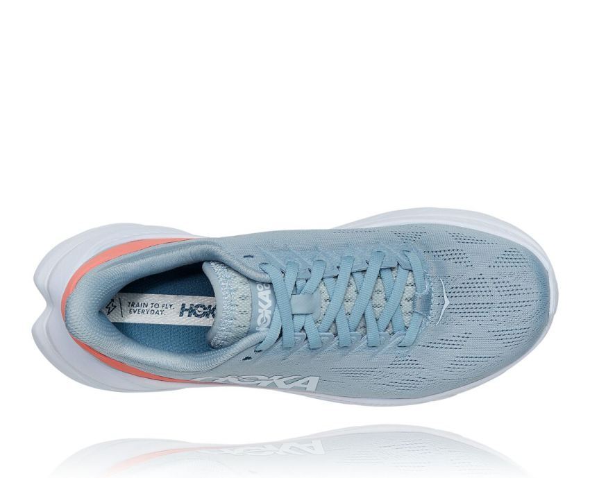 WOMENS MACH 4 BLUE FOG / HOT CORAL - Click Image to Close