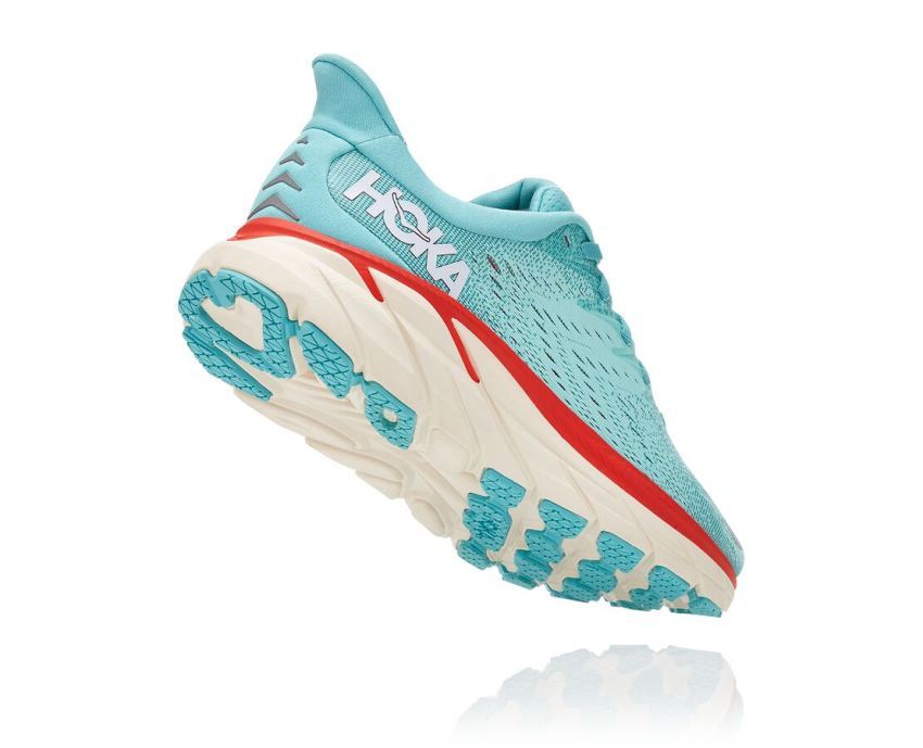 WOMENS CLIFTON 8 AQUARELLE / EGGSHELL BLUE - Click Image to Close